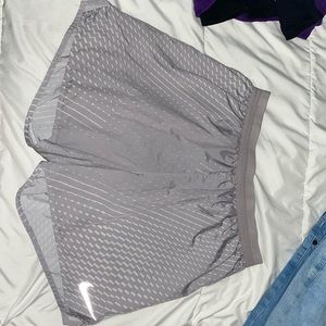 Grey & white Nike shorts, XL